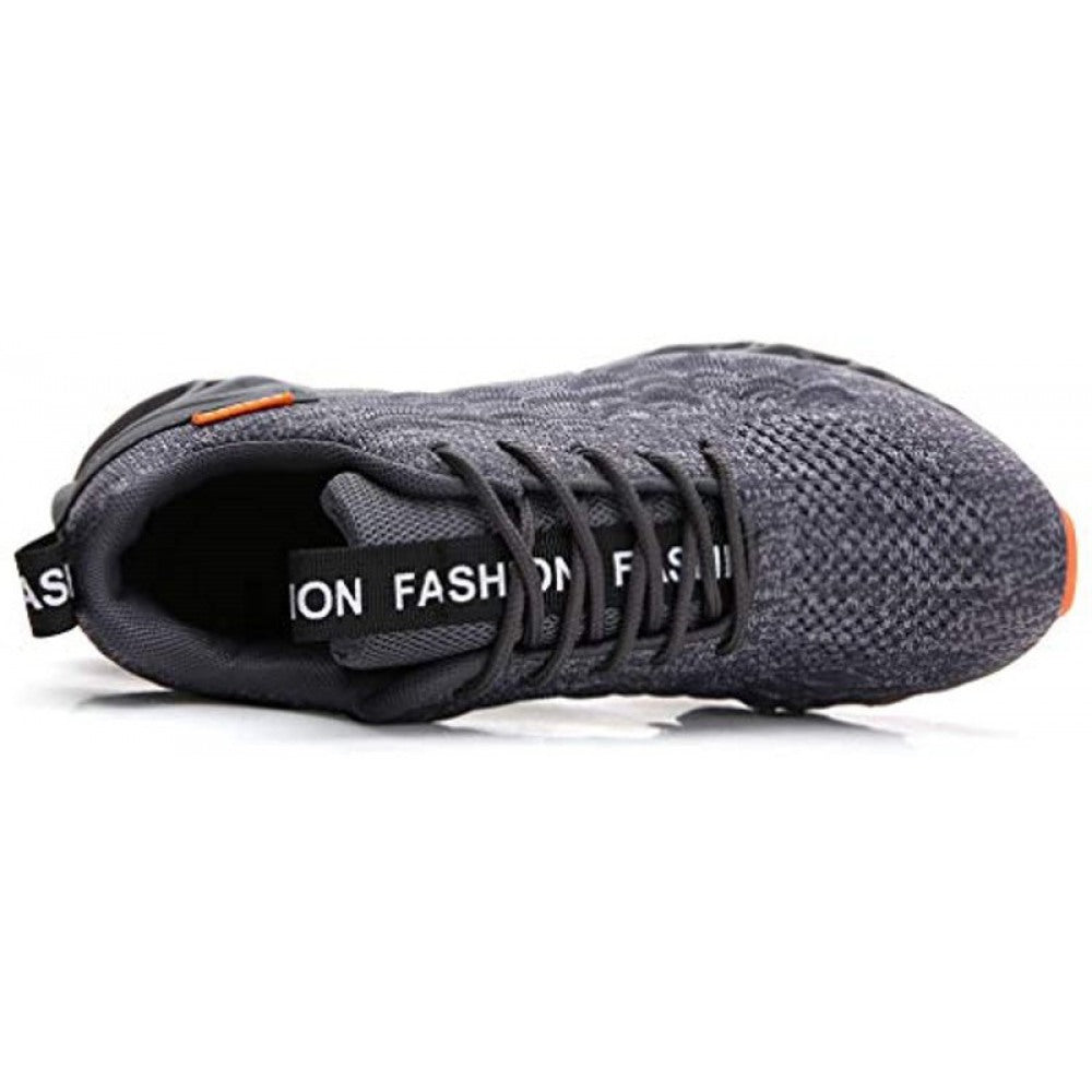 Men's Grey Mesh Breathable Trail Fashion Sport Running Shoes